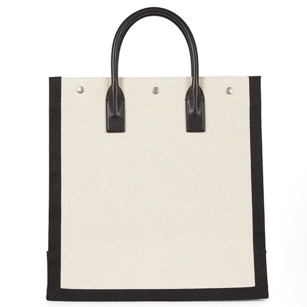 NWT Authentic YSL Saint Laurent Rive Gauche Tote Bag in Greggio Nero! MSRP $1990 - Picture 7 of 16